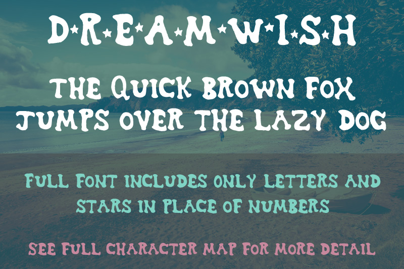 Dreamwish font sample