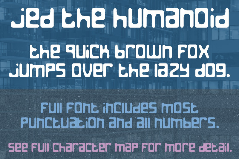 Jed the Humanoid Font